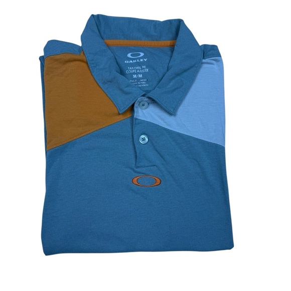 Oakley Other - Oakley Men's Teal and Brown Polo Shirt